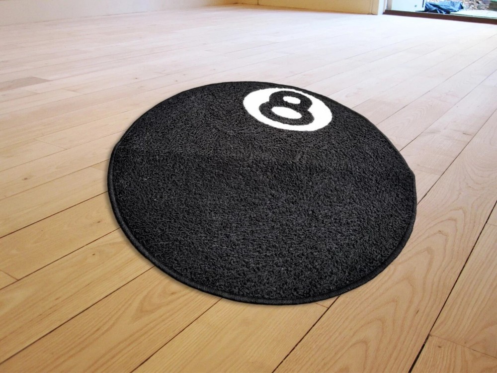 8 Ball Floor Mat Modern Area Accent Wool Carpet Living Room Bedroom Runner Rugs