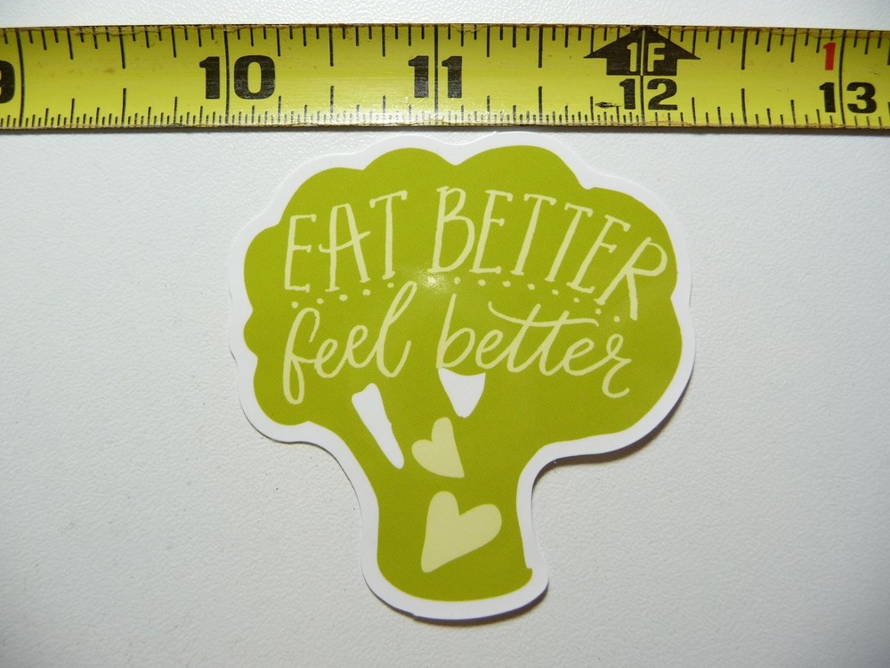 Healthy Eating Broccoli Decal Sticker for Fitness Motivation