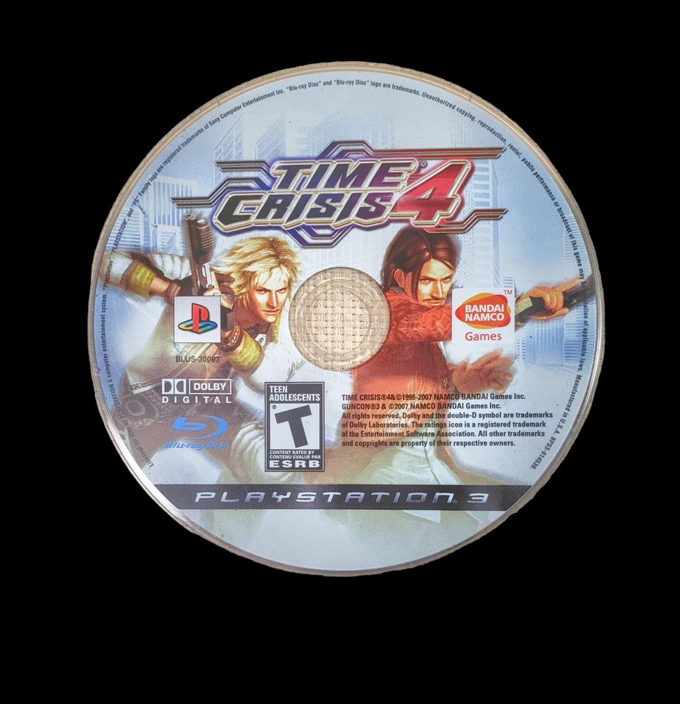 Time Crisis 4 PS3 DISC ONLY (Sony PlayStation 3, 2007) Tested