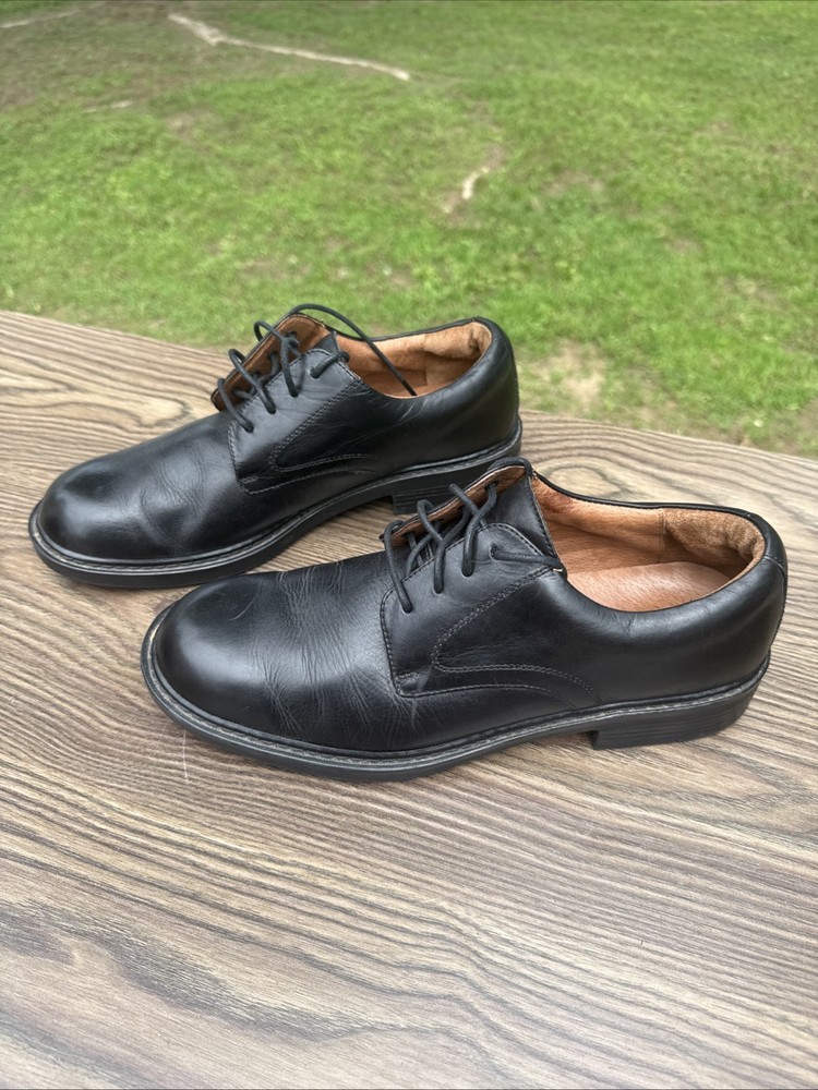 Men’s Dockers Black Casual Or Dress Leather Shoes SZ 9.5 M Fall Everyday Wear