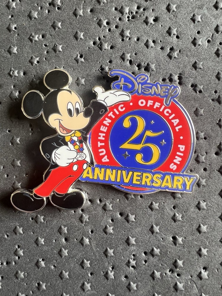 2025 Disney Parks 25th Anniversary Mickey Mouse Official Logo OE Pin for Trading