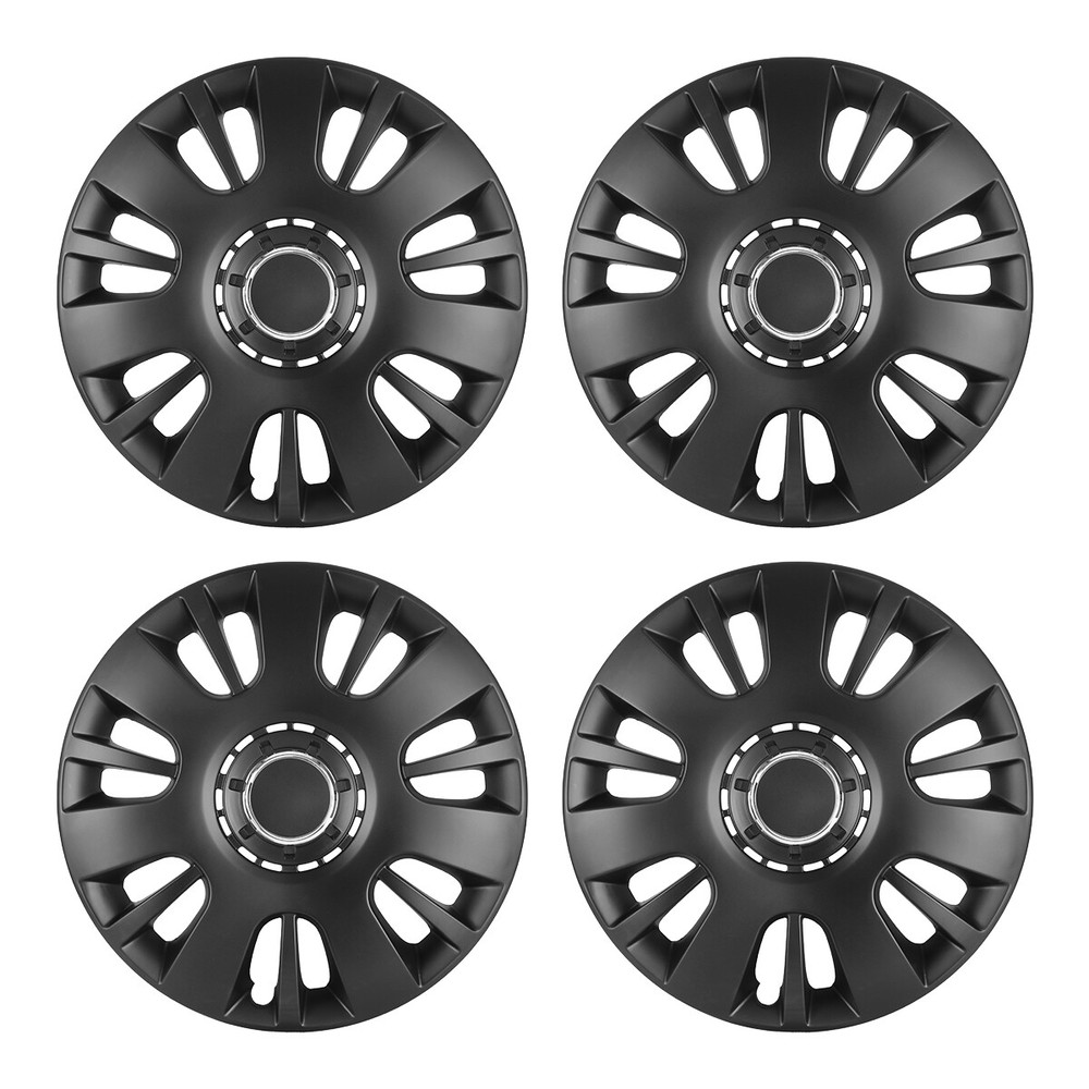 4PCS Black Matte 15” inch Hub Caps For Chevy Toyota Corolla Nissan Wheel Cover