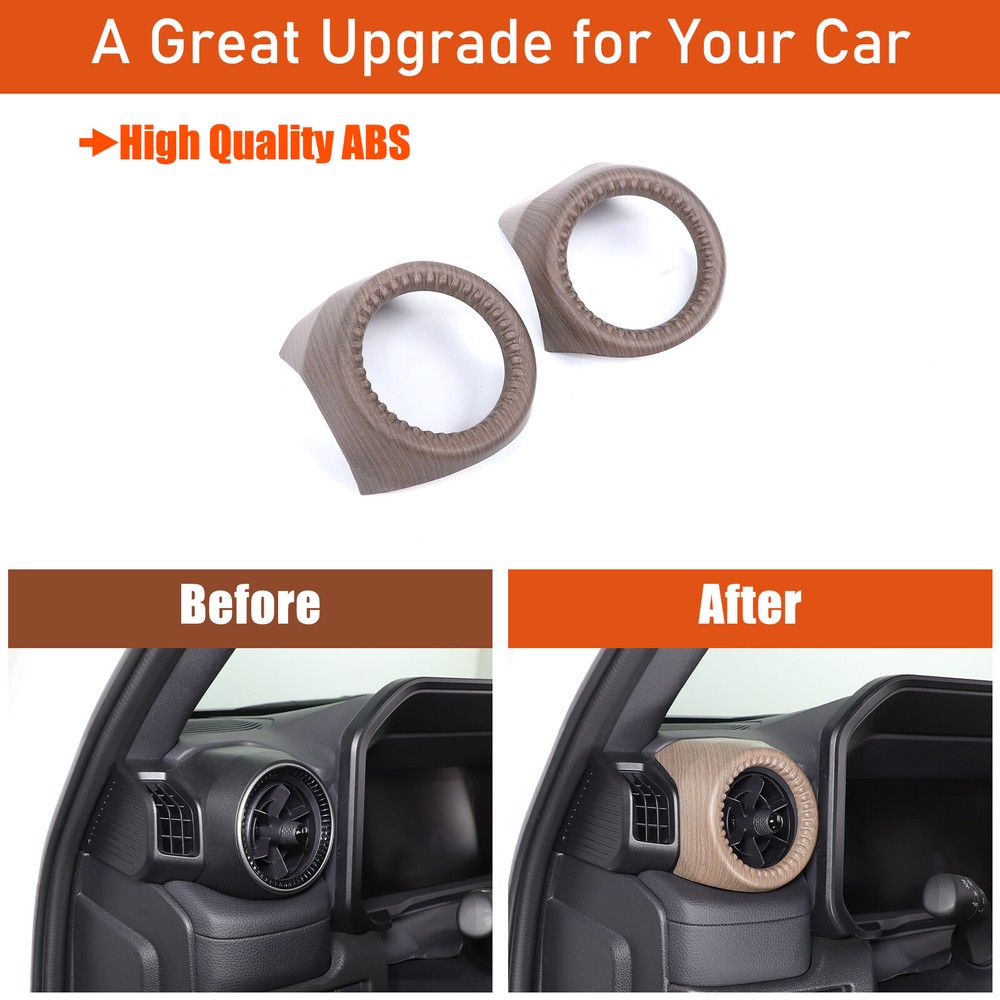 Grain Car Interior Side Vent Decor Cover Trim For Toyota Prado LC250 24+