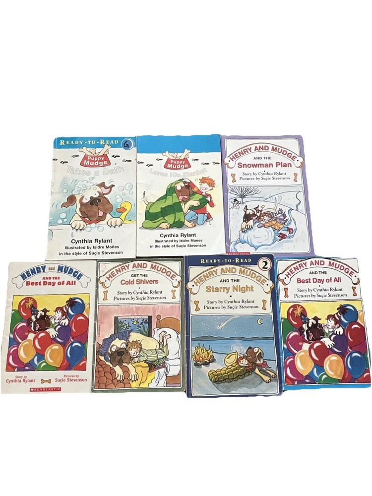 Lot of 7 Henry And Mudge BooksBy Cynthia Rylant Collection Set