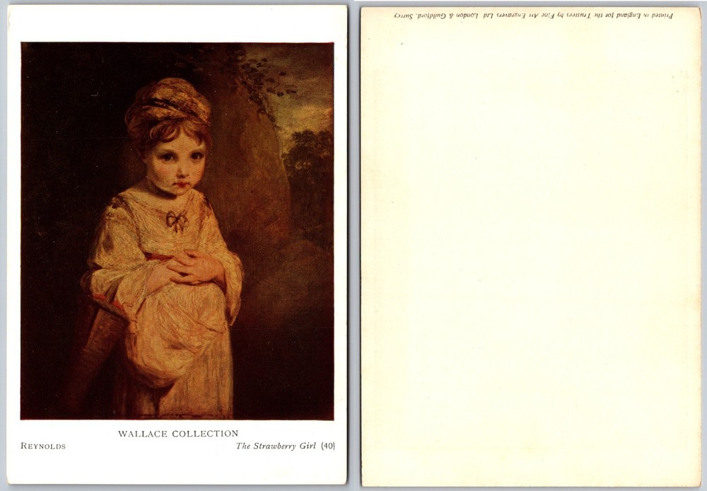 Continental Wallace Collection Strawberry Postcard