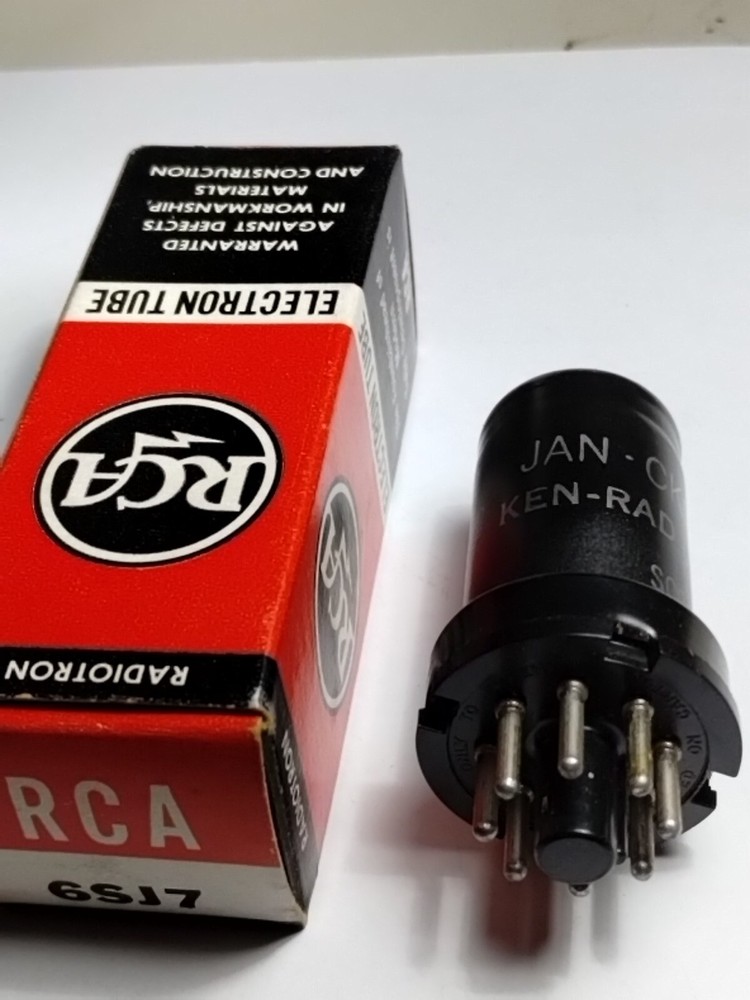 Vintage NOS RCA KEN-RAD 6SJ7 Vacuum Tube for Audio Restoration