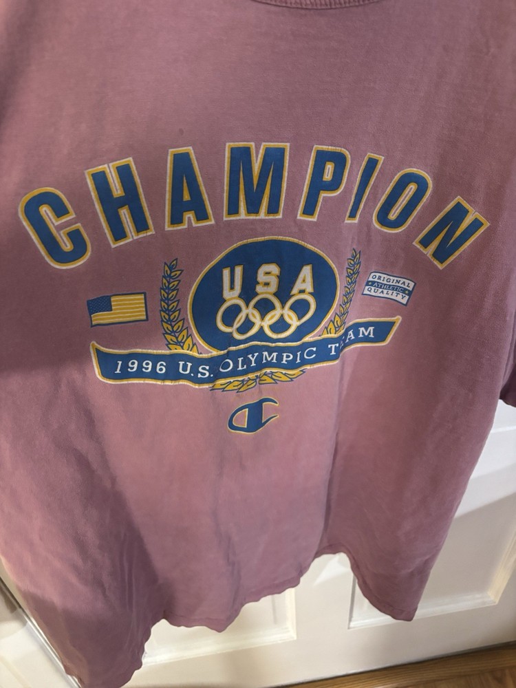 Vintage CHAMPION Atlanta 1996 U.S. Olympic Team Single Stitch T Shirt Sz XL