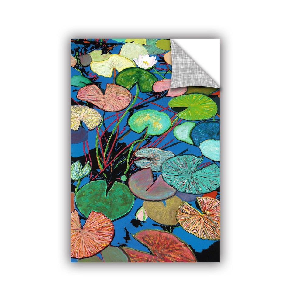 ArtAppealz Allan Friedlander 'Sparkling Pond' Removable Wall Green Small