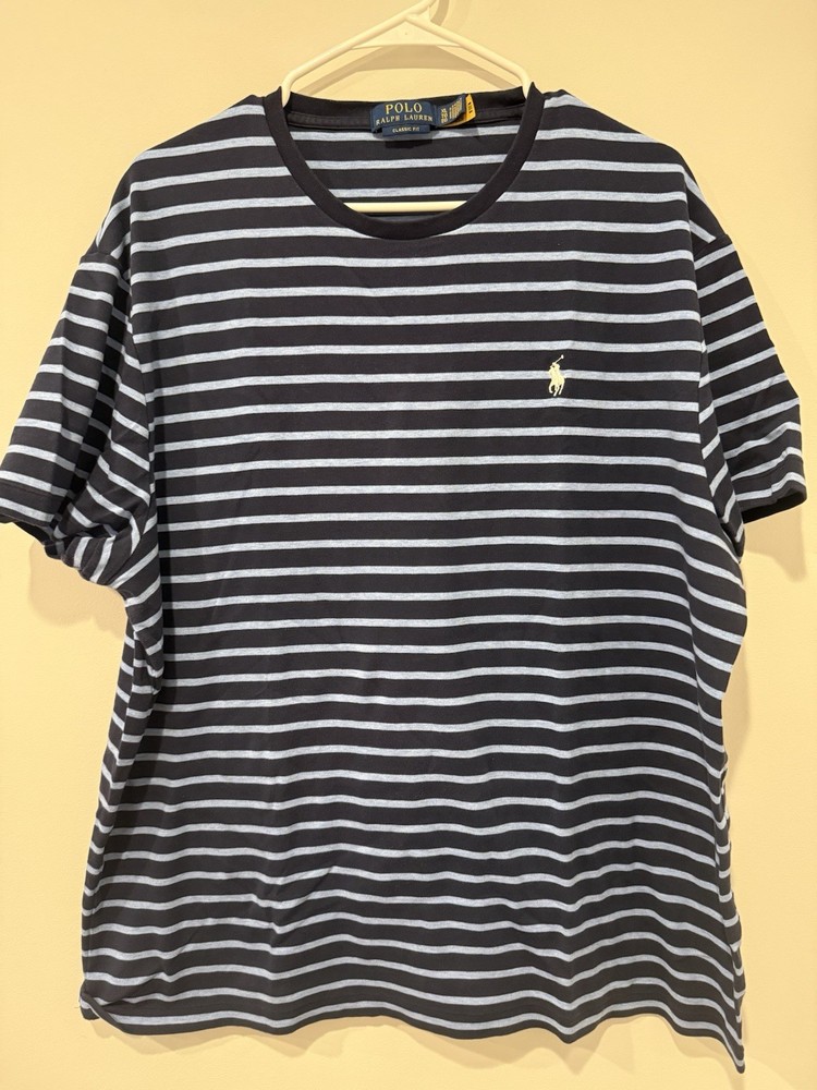 Men's Polo Ralph Lauren Striped T-Shirt Size XL