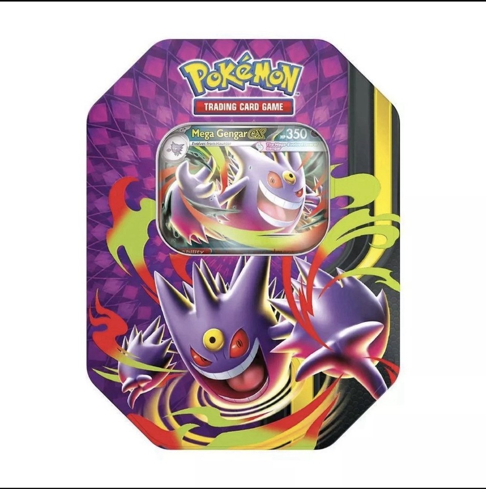 Pokemon TCG Mega Moonlit Tin Mega Gengar ex Sealed In Hand Ships Today
