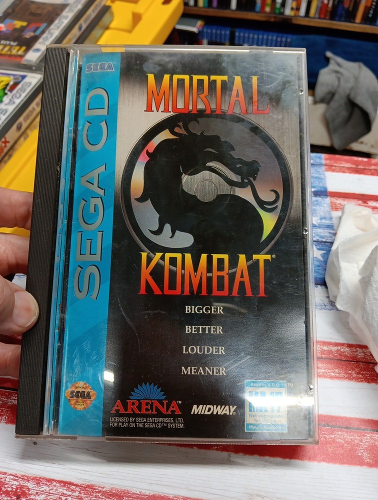 Mortal Kombat Sega cd CIB Complete /  Tested (1993)