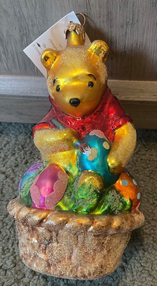 Christopher Radko Easter Pooh -1997- Ornament Disney Catalog Exclusive