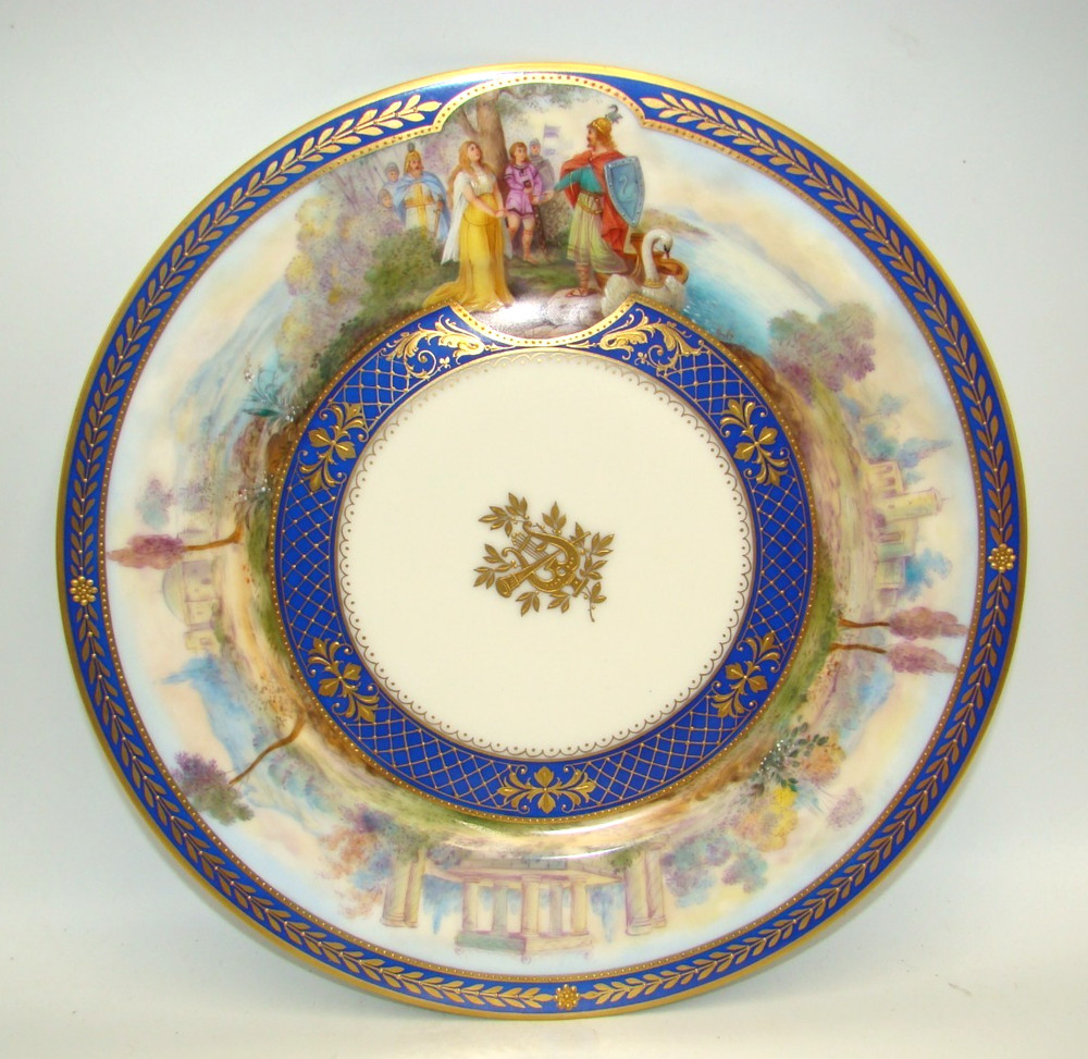 Hutschenreuther Dresden Hand Painted Wagner Opera Plate Lohengrin Act I