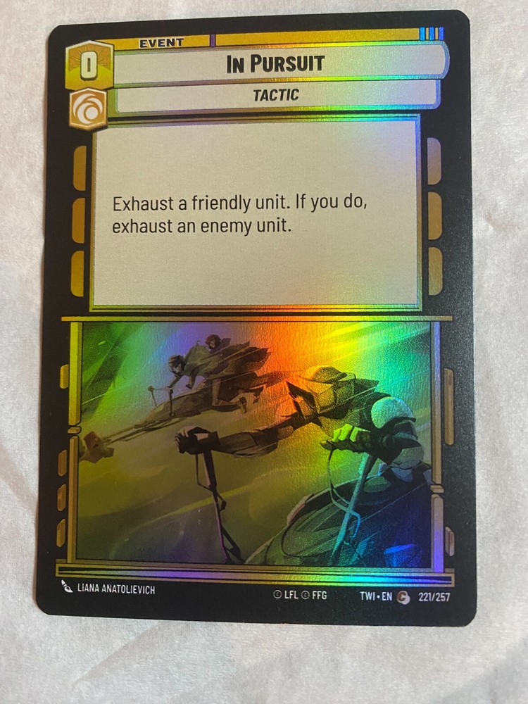 STAR WARS UNLIMITED TCG ToR IN PURSUIT Foil Card NM