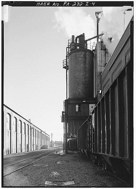 4. View Of Power Plant Coal Loading Area On East Side Of Building Looking South