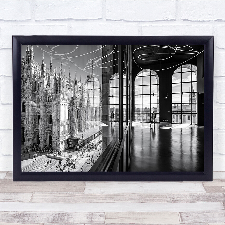 Novecento's reflections Italy Cathedral Street Wall Art Print