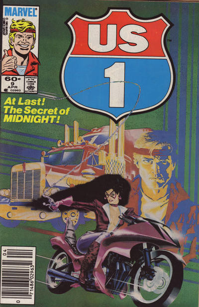 U.S. 1 #9 (Newsstand) FN; Marvel | US1 Truck Driver Super Hero - we combine ship