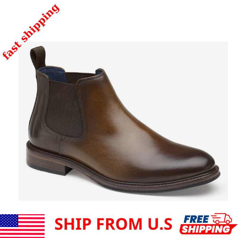 Men's XC Flex® Raleigh Chelsea Boot in Tan Full Grain Leather - Size 10.5