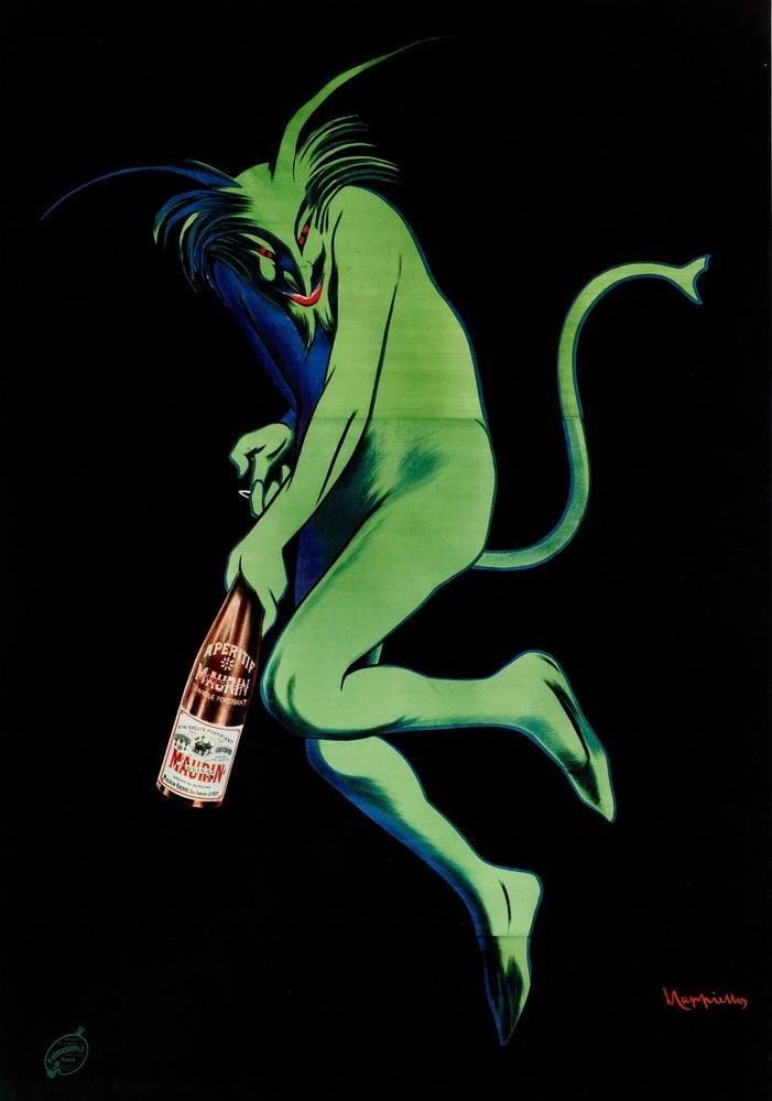 Maurin Quina 1906 Vintage Absinthe Poster Glossy Photo Reprint Wall Art-image