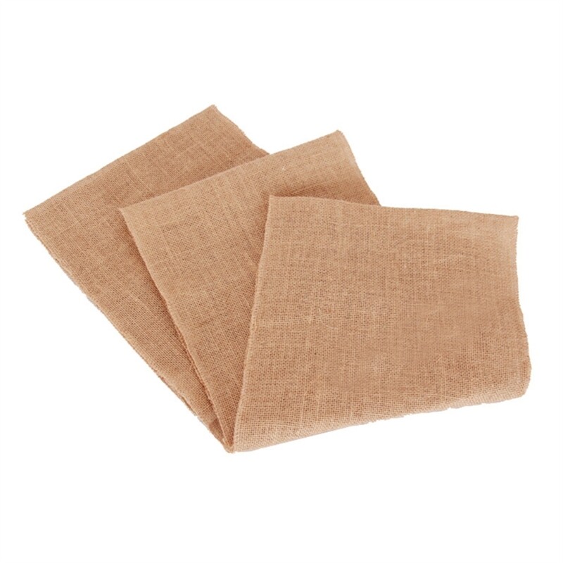 Vintage Burlap Hessian Table Runner for Rustic Country Wedding Party Decor