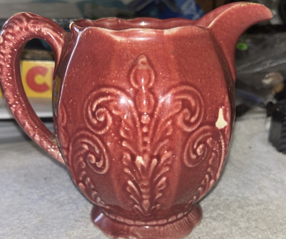 Vintage Blue Ridge Pottery Pink Stoneware Grace Pitcher Southern Potteries - 6”