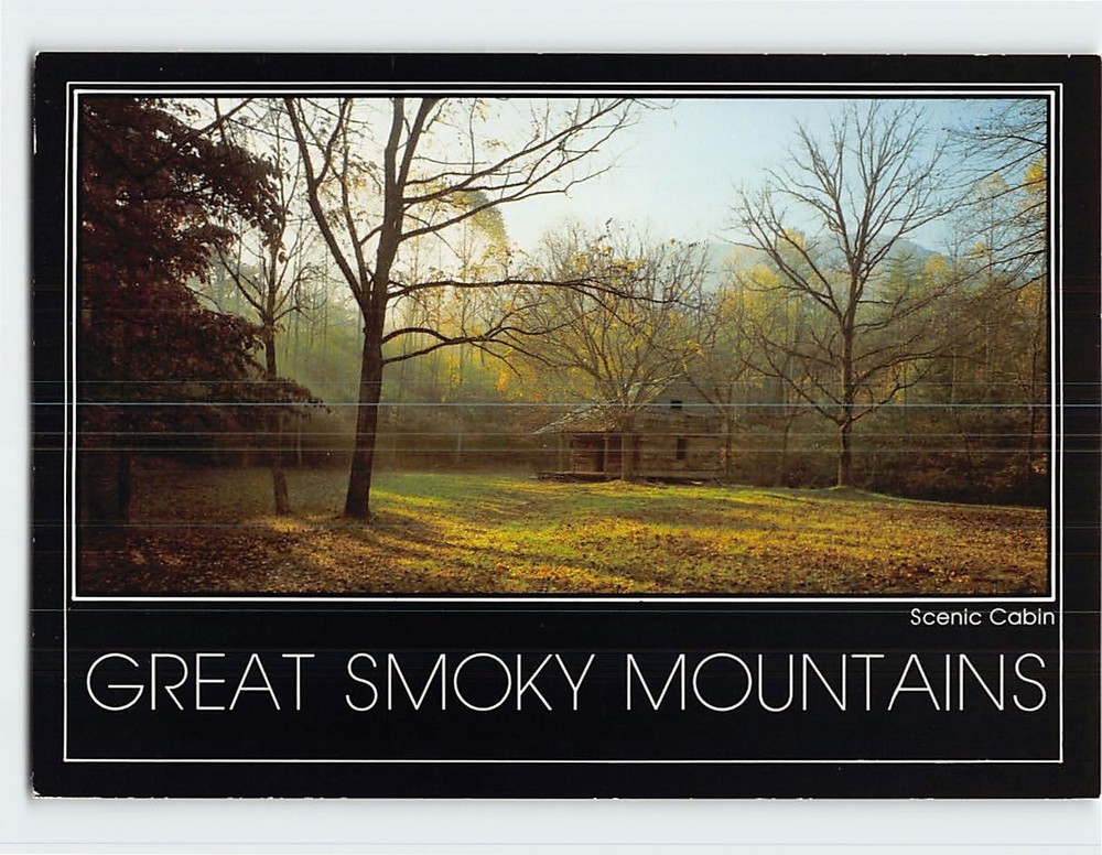 Postcard Scenic Cabin Great Smoky Mountains National Park USA