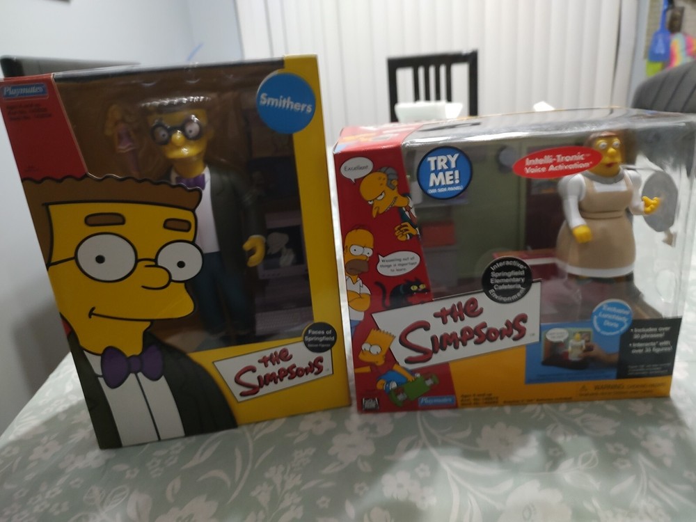 The Simpsons Lunchlady Doris & Smithers