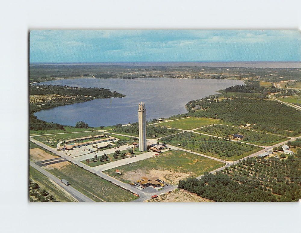 Postcard Aerial View Placid Tower Lake Placid Florida USA