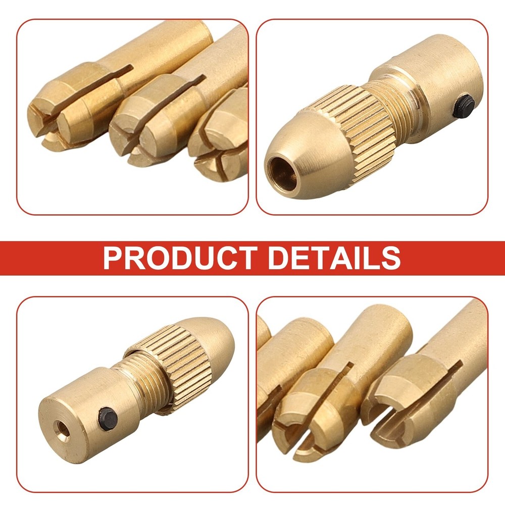 Drill Chuck Adapter Drill Chuck Grinding Set 0.5 /1.0/ 1.5/ 2.5/ 3.0mm With Hand