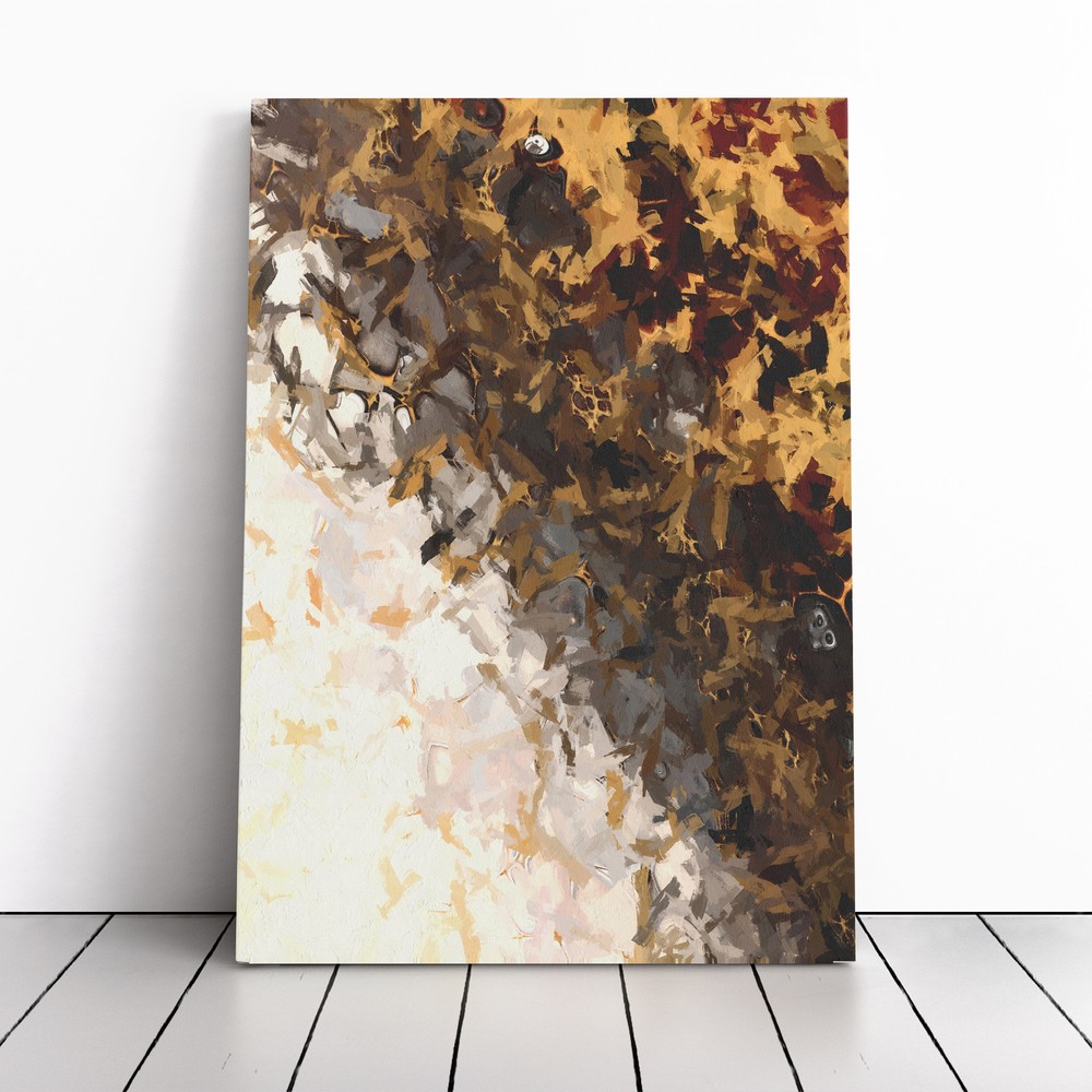 View Of The Shadows Abstract Canvas Wall Art Print Framed Picture Home Decor
