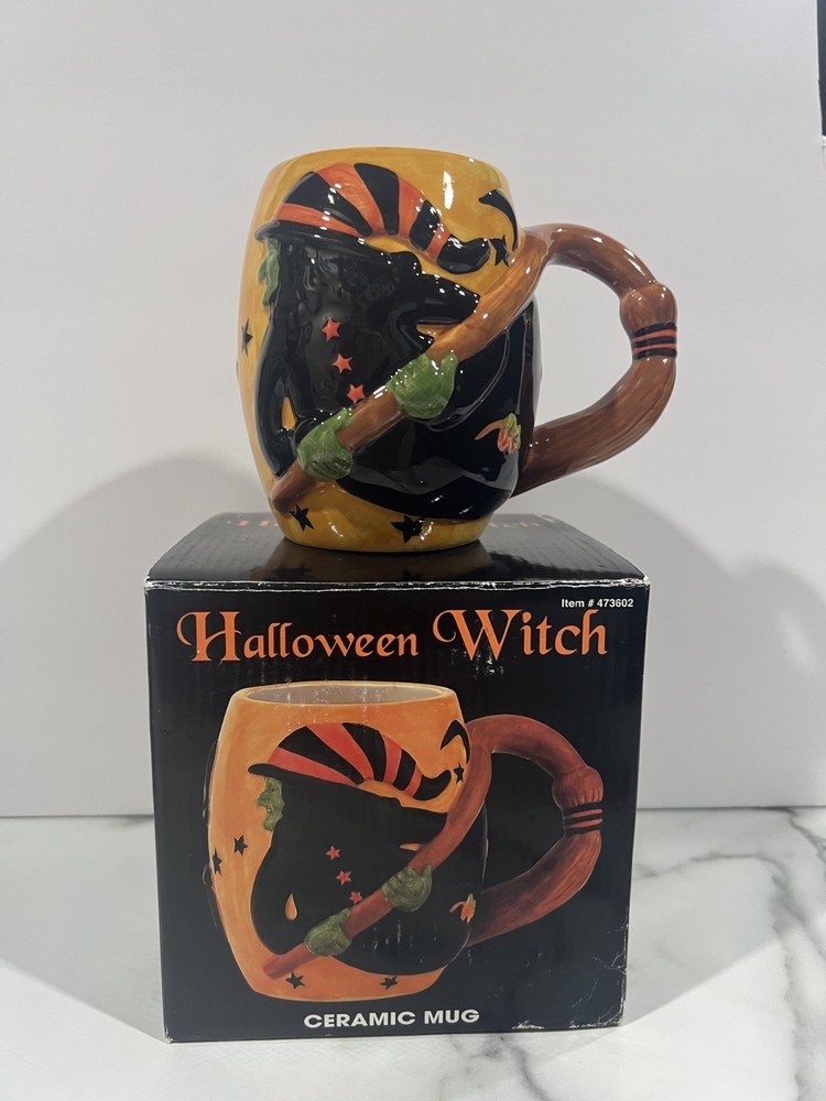 Susan Winget Halloween Witch Ceramic Mug 22oz Certified International