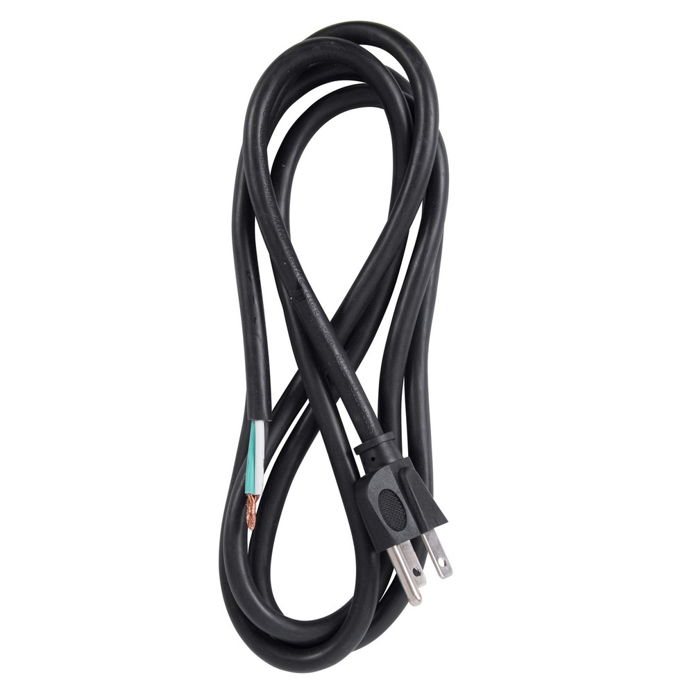 Bergen Industries Inc PS615143 3-Wire Appliance and Power Tool 6 ft, Black