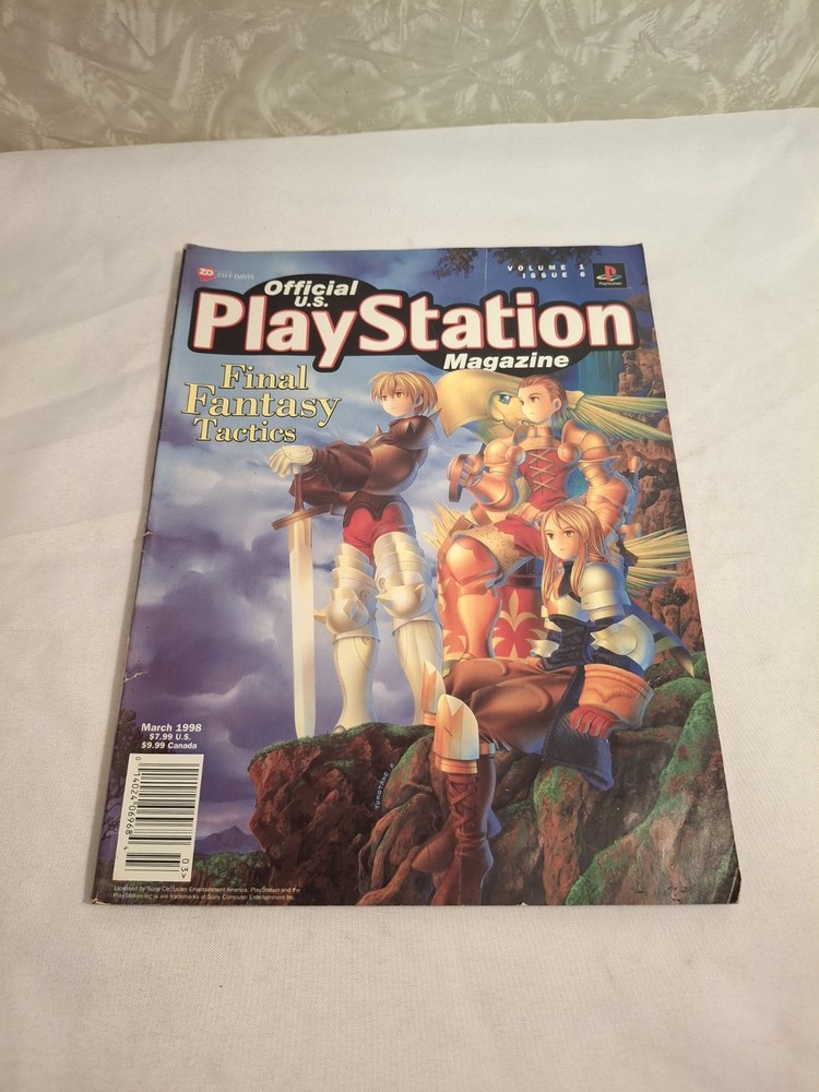 U.S. PlayStation Magazine Mar 1998 Vol. 1 Issue 6 Final Fantasy Tactics NO CARDS