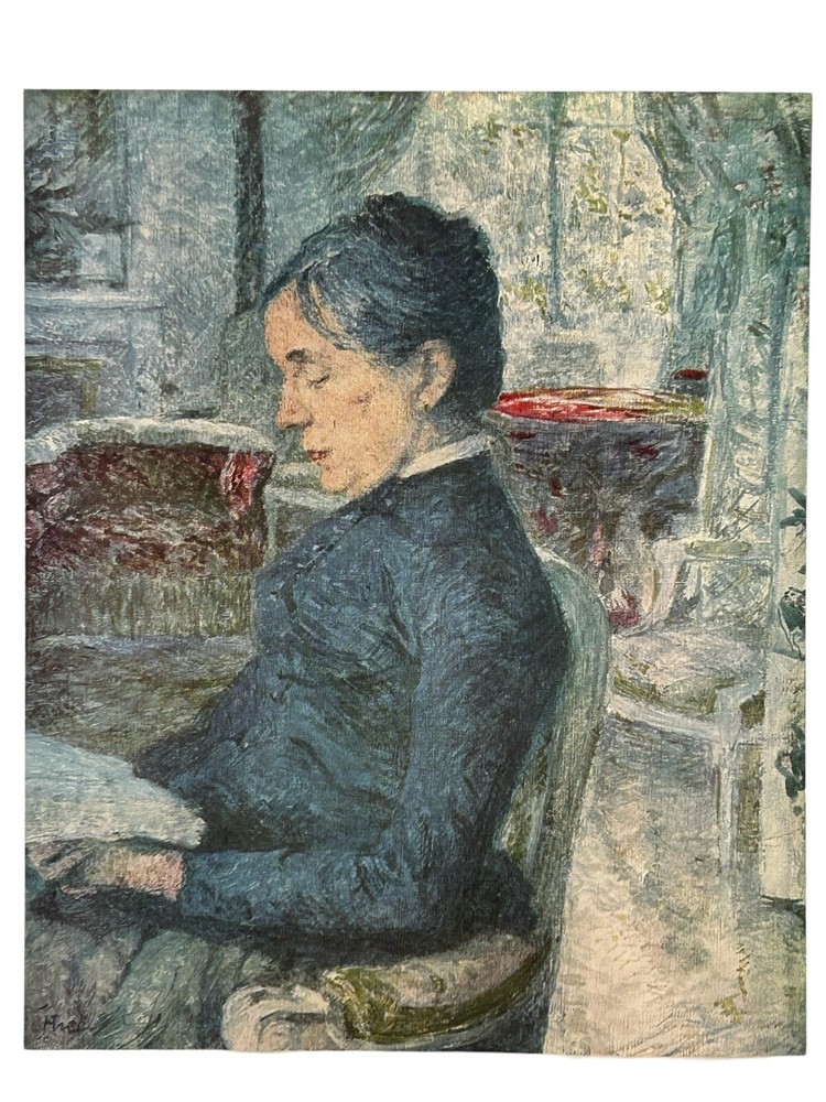 Vintage Toulouse-Lautrec Art Print Portrait of the Artists Mother 1887 France