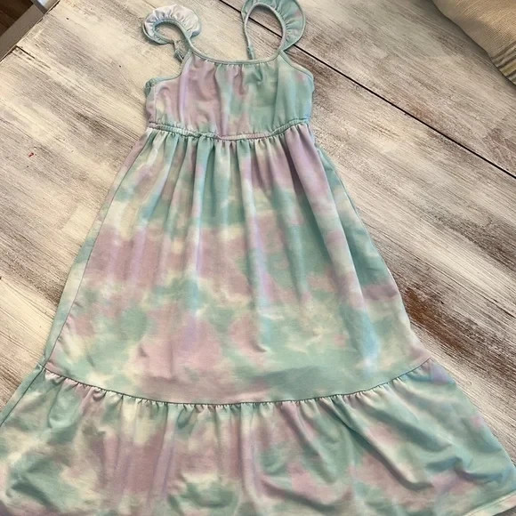 Girls 32 Degrees Tie Dye Maxi Dress Size XS 5/6