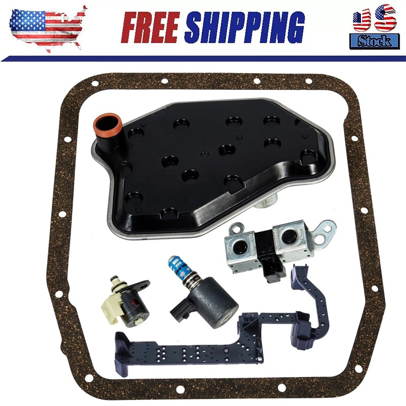 1998-04 AODE 4R70W Ford Trans Solenoid New Service Set w/ Harness & Filter Kit