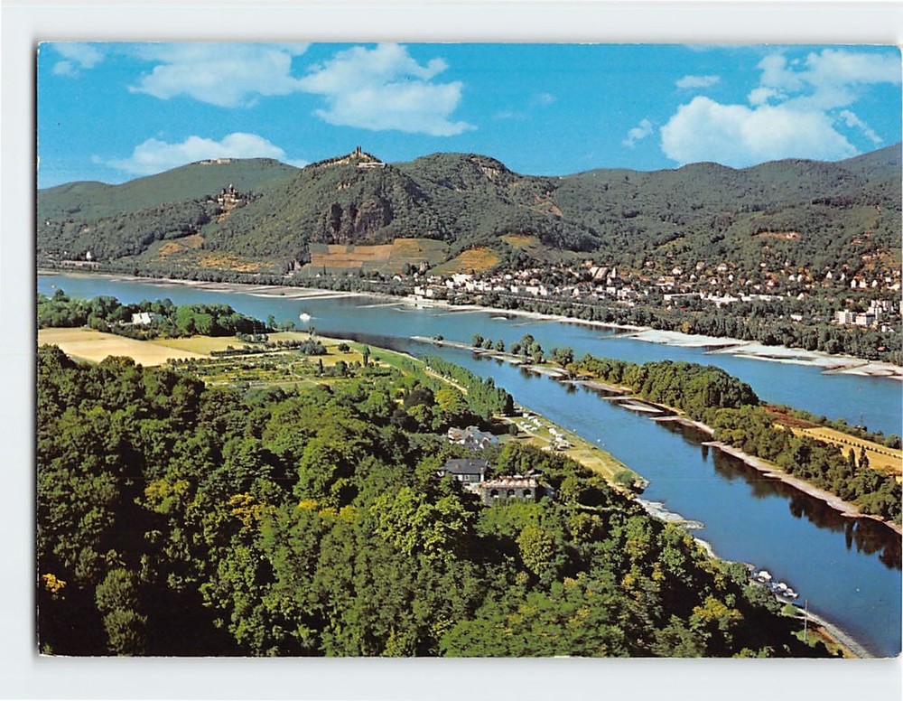 Postcard Siebengebirge Rhine River in Germany