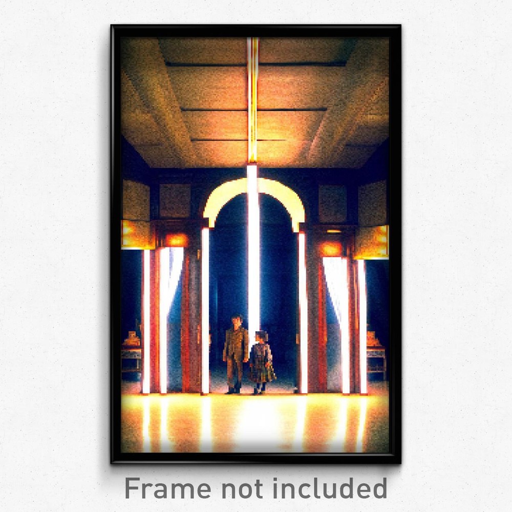 Pixel Art Poster - Mellow Vestibule (8 Bit Psychedelic Trippy Video Game Print)