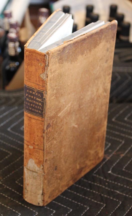 1842 “The Constitution of Man” Leather Bound by George Combe, Esquire