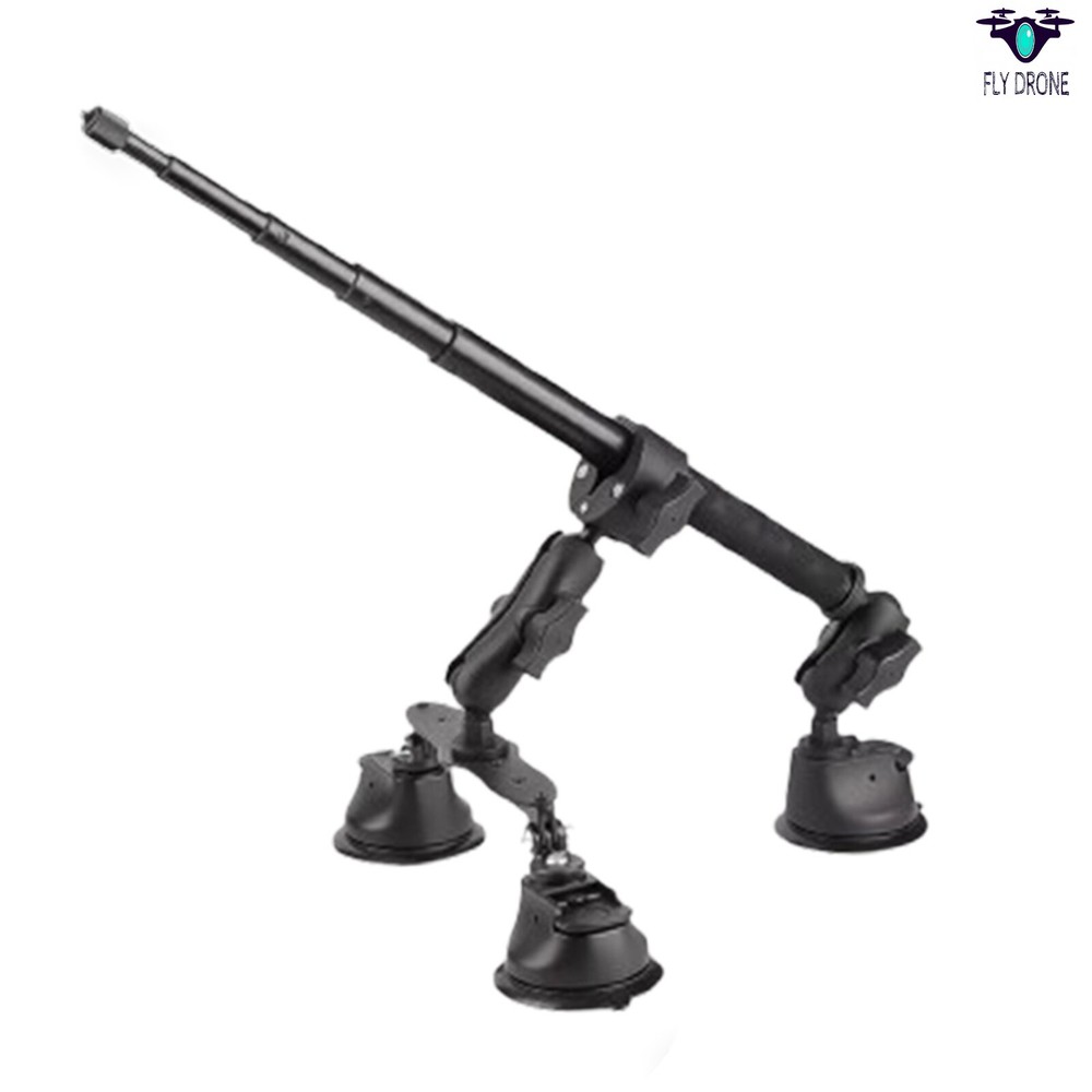 For Insta360 ONE X4 X3 X2 DJI Panoramic Camera Car SuctionCup Mount+Selfie Stivh