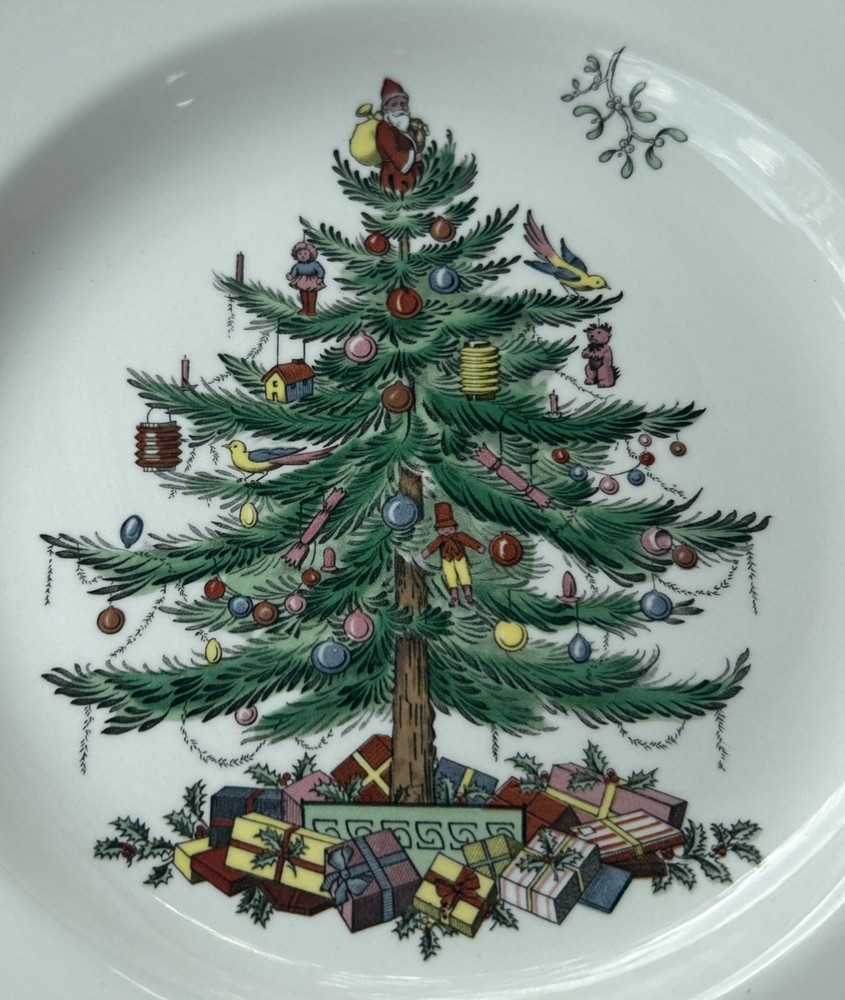A Spode Christmas Tree S3324 Dinner Plate 10-3/4” England Holiday Replacement