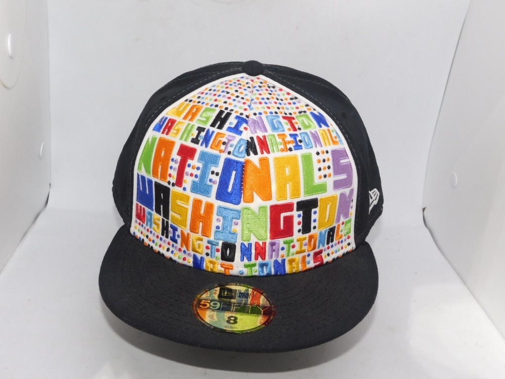 Washington Nationals Hat Cap New Era Fitted 8 MLB Baseball 59FIFTY MULI COLOR