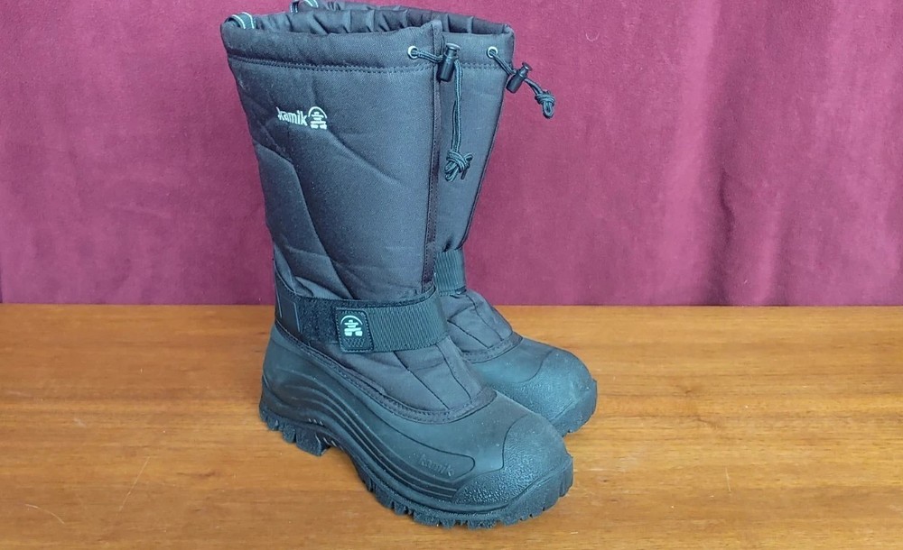 Kamik Men's Black Greenbay 4 Winter Boots Size 12 M Lightly Used No Box