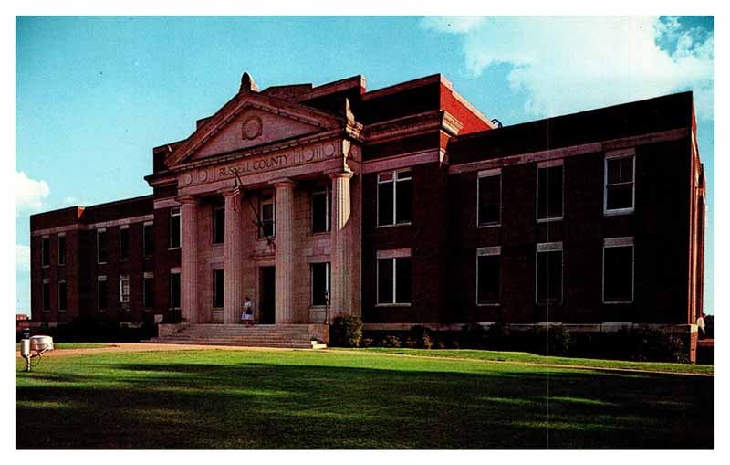 Postcard COURT HOUSE SCENE Phenix City Alabama AL m/09 AS4565