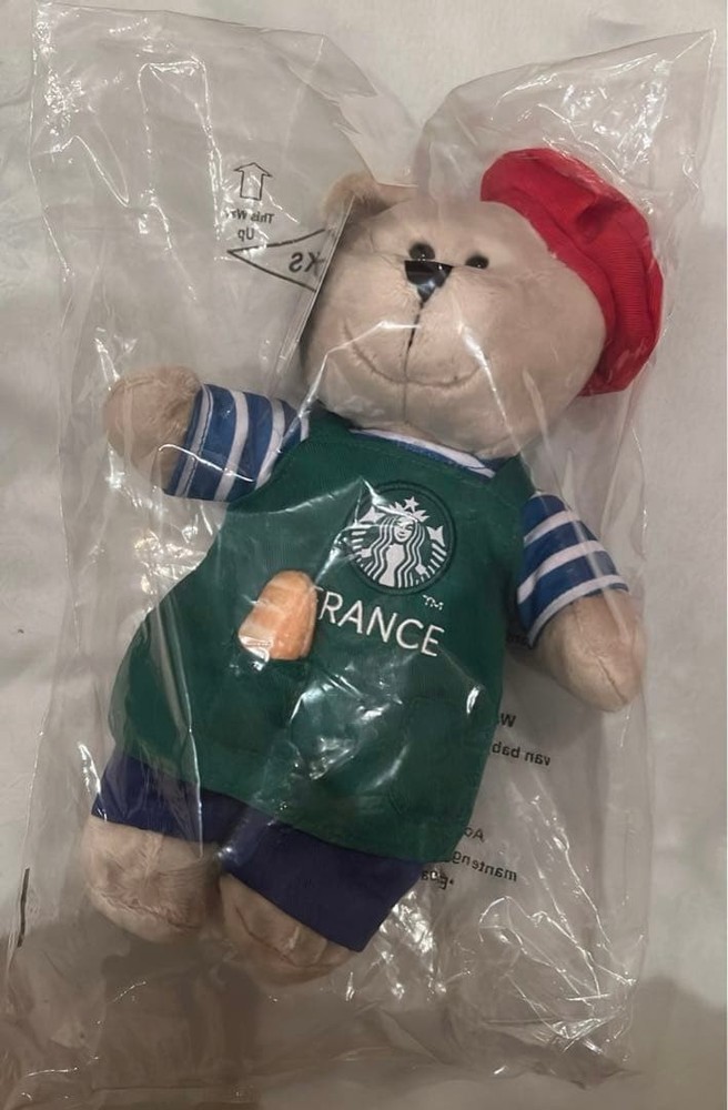 Starbucks Bear Arista Plush Toy Paris #896a79