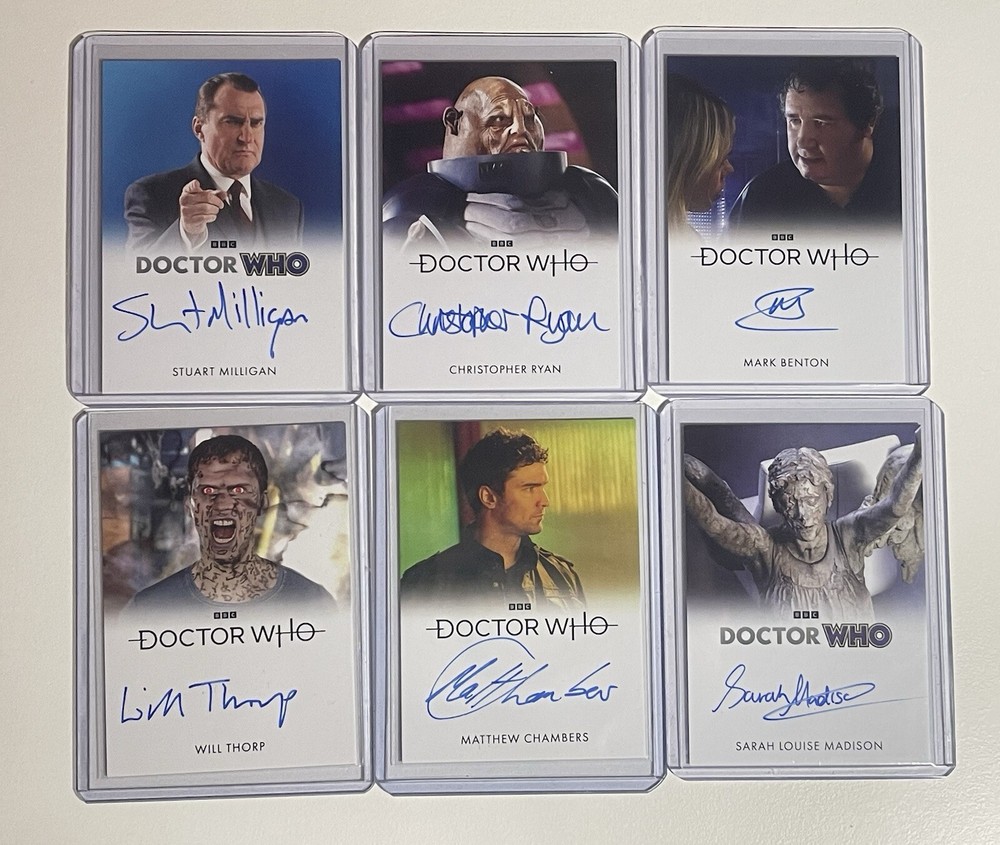 Exclusive Dr Who Trading Card Autographed Bundle Collection