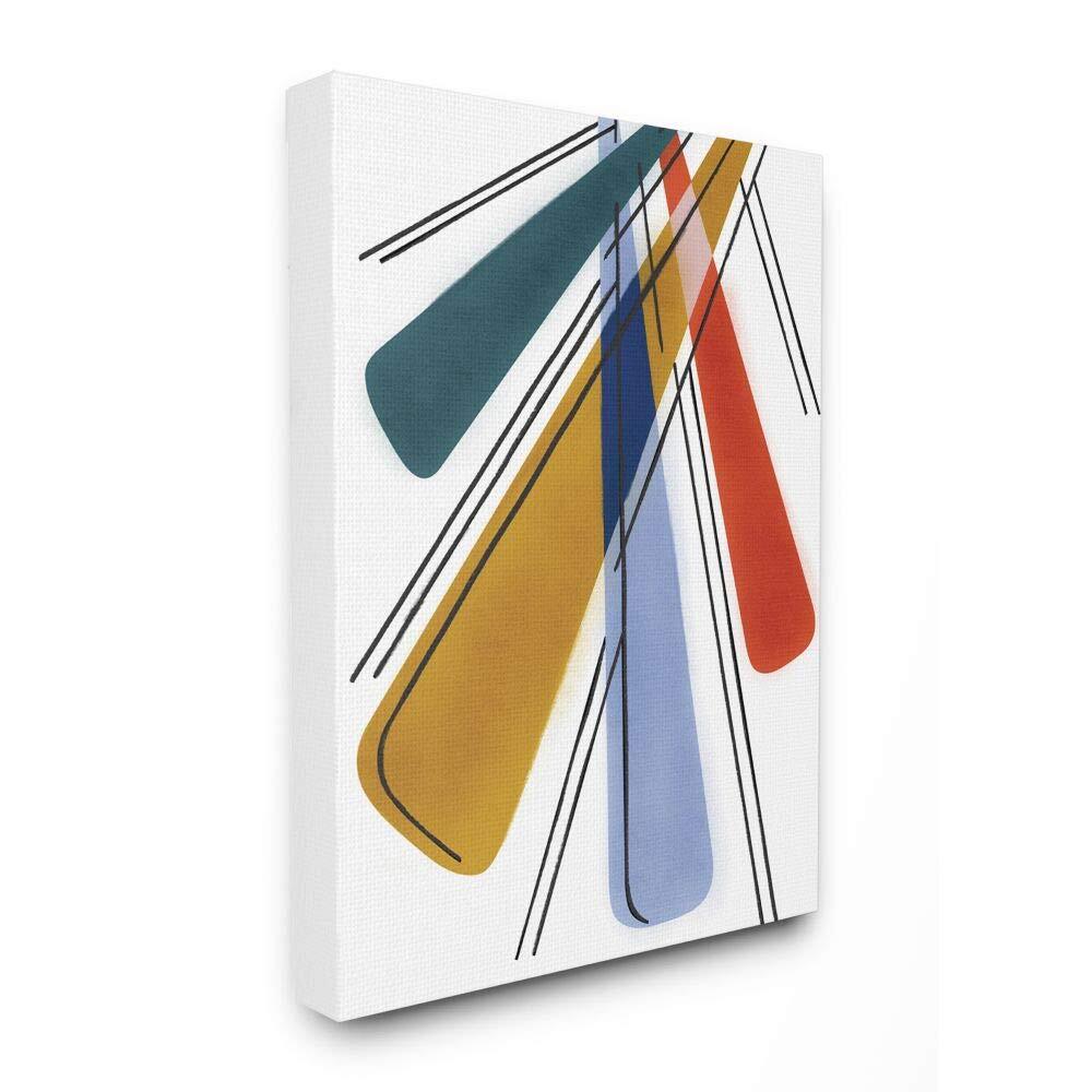 Vibrant Abstract Color Rays Design by Daphne Polselli in Yellow Blue Red-image