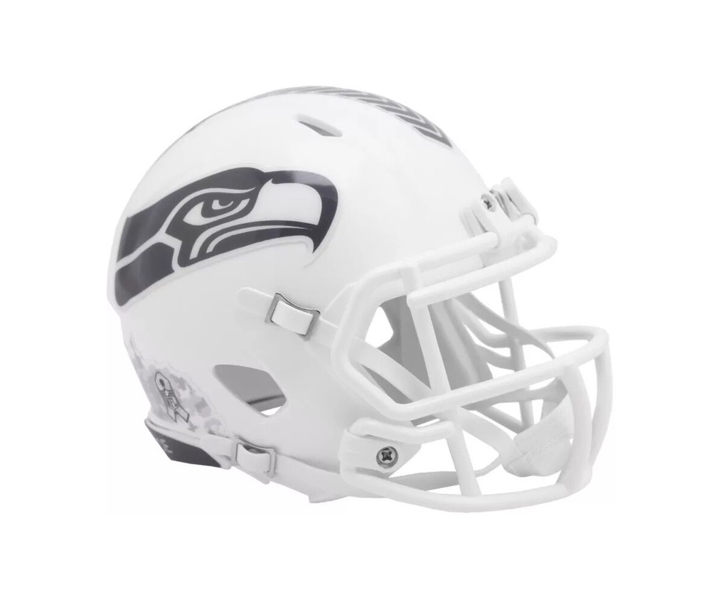 Seattle Seahawks 2024 Salute To Service Alternate Riddell Speed Mini Helmet New