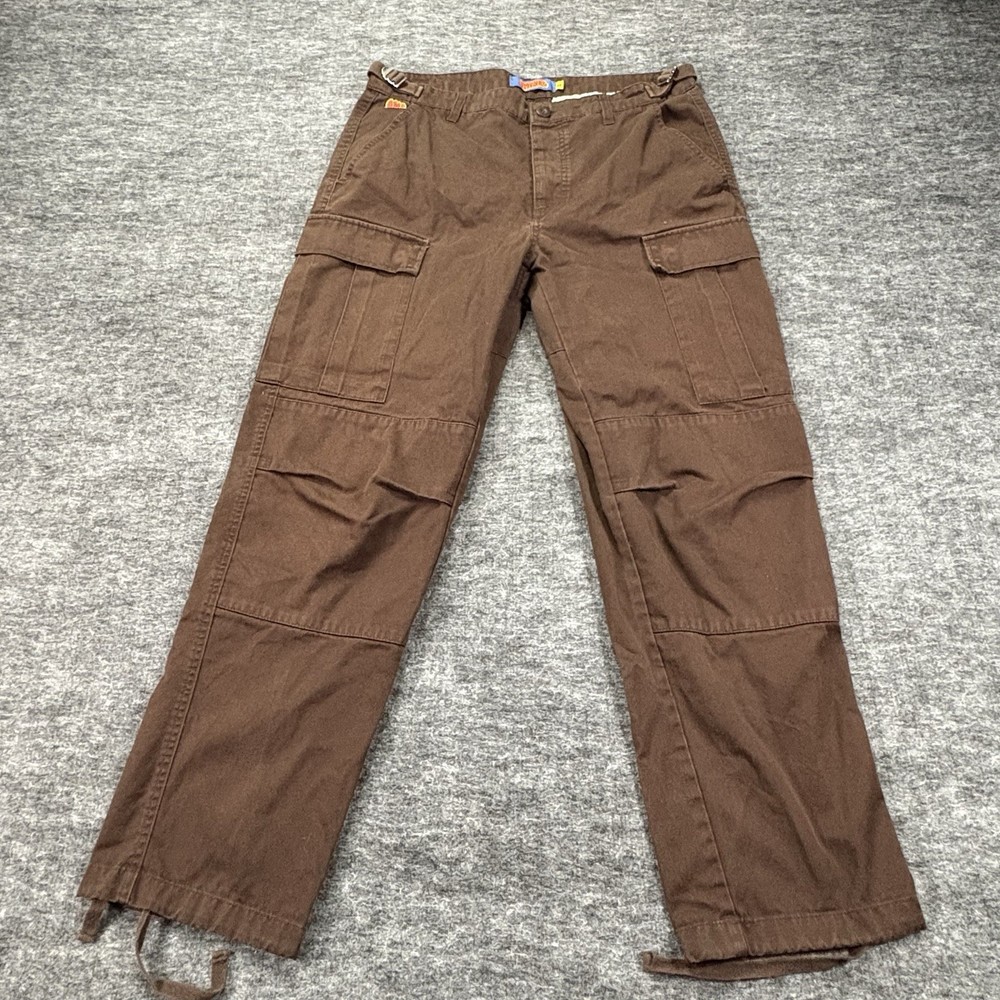 Empire Skate Cargo Pants Men’s 32 Brown Vintage Y2K Utility Strap Wide Leg