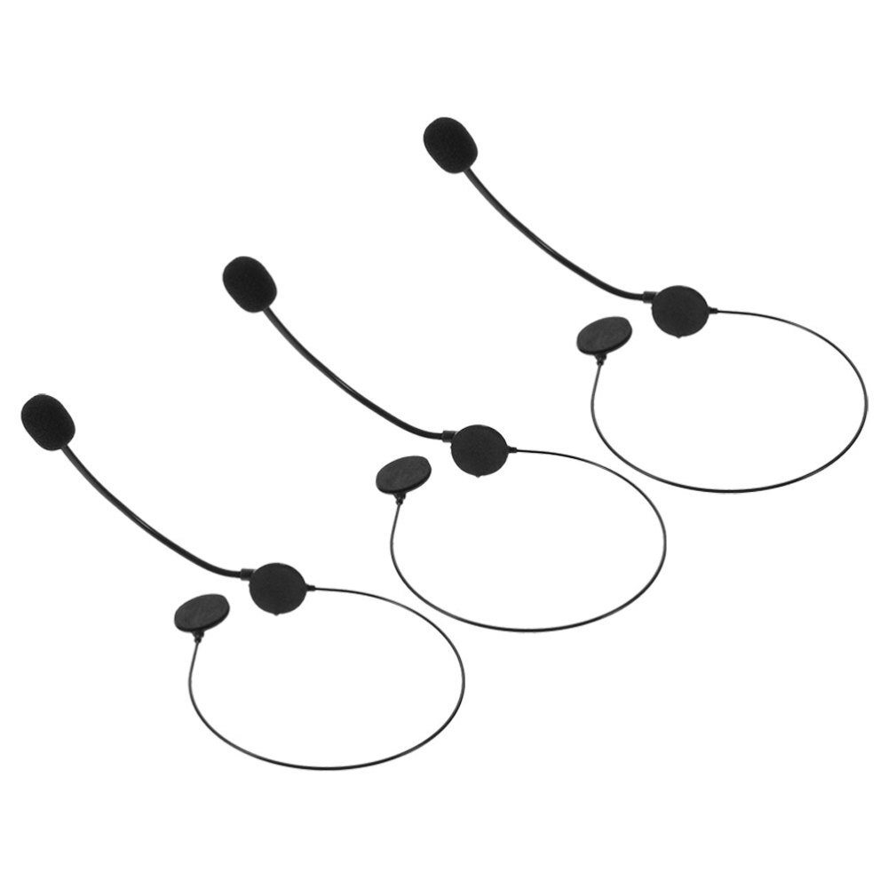 3 Pcs Singer Costume Accessory Microphone Headset Prop Fake Headphone Props